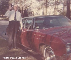 My Granddaddy, Dewey Pittman, beside his prized Buick LeSabre